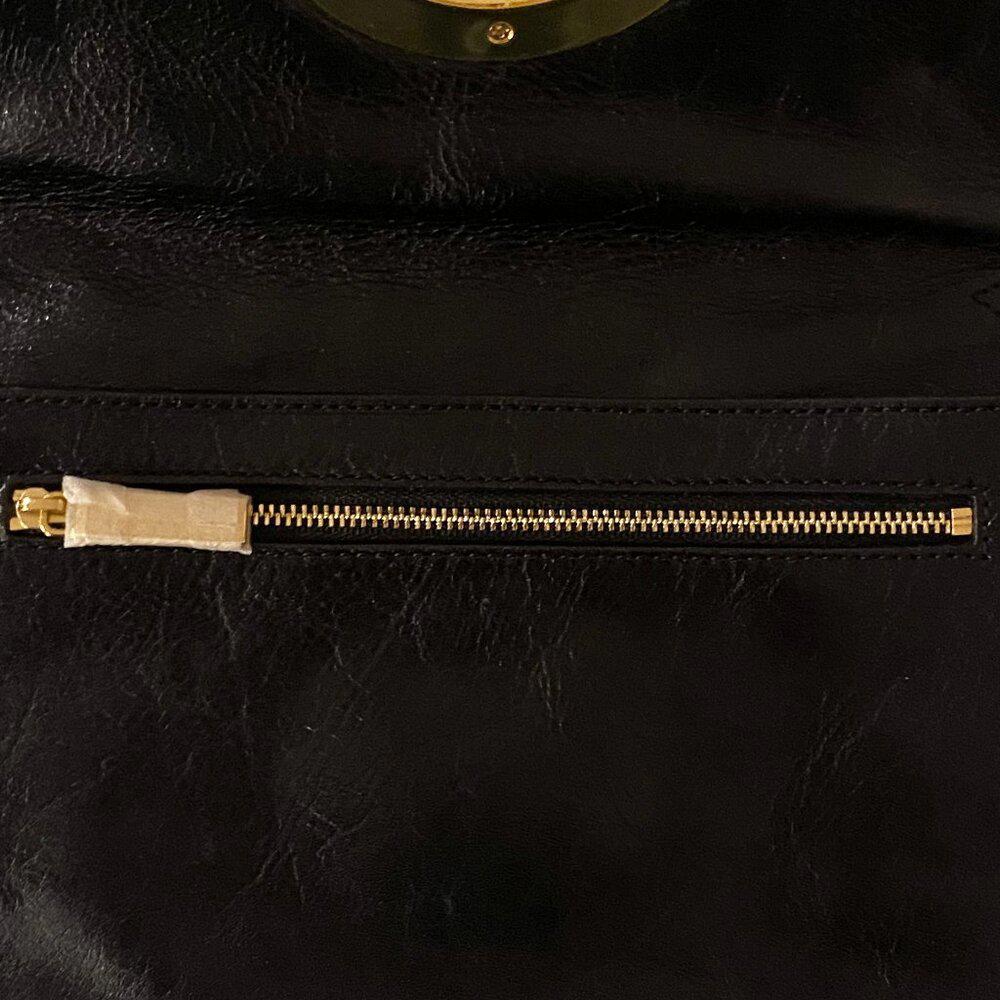 Tory Burch Black Logo Clutch Bag