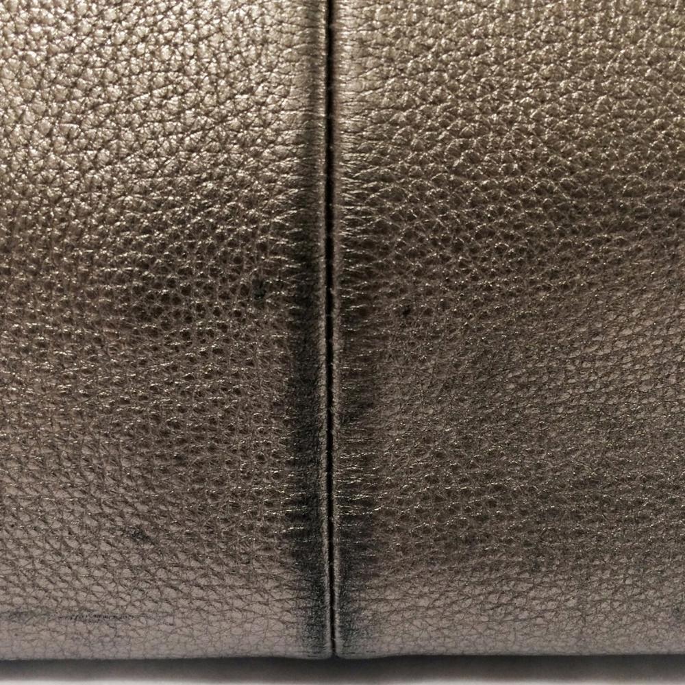 Tory Burch Marion Silver Leather Shoulder Bag
