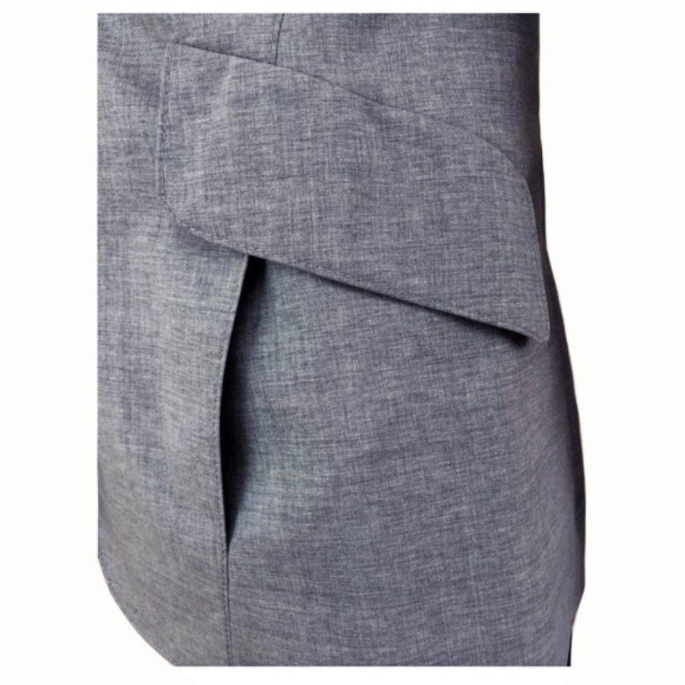 Akris Punto Grey Fitted Two Button Blazer