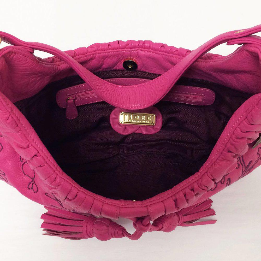 Fiore by Isabella Fiore Pink Stitch Flower Bag