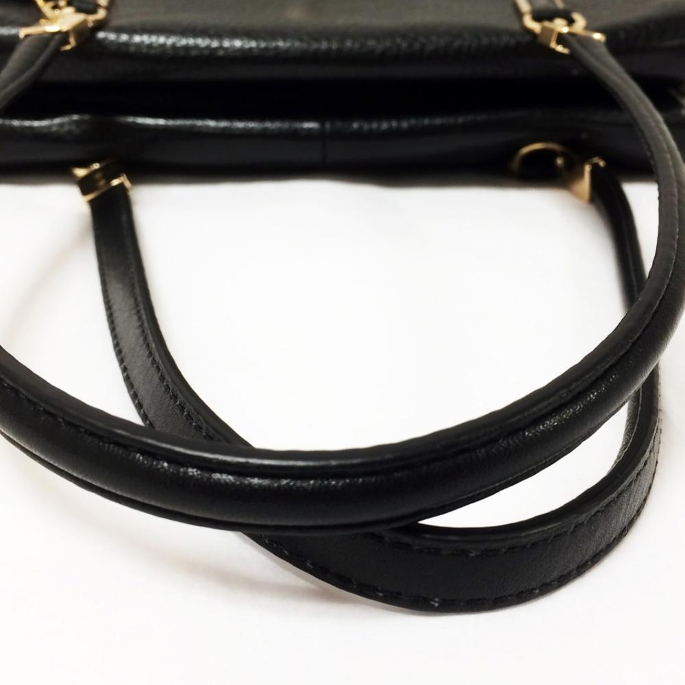 COACH 25169 Madison Black Leather Shoulder Bag