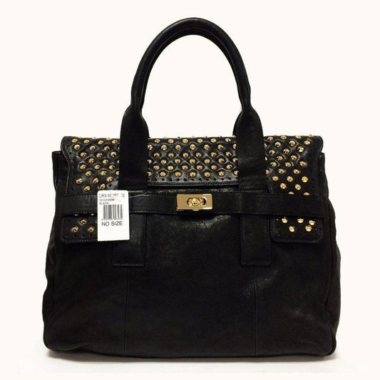 BE & D Studded Black Shoulder Bag