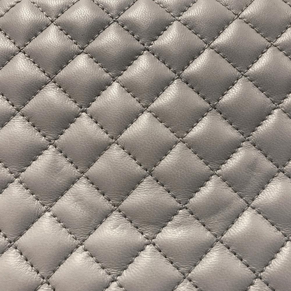 Salvatore Ferragamo Pearl Grey Leather Bag