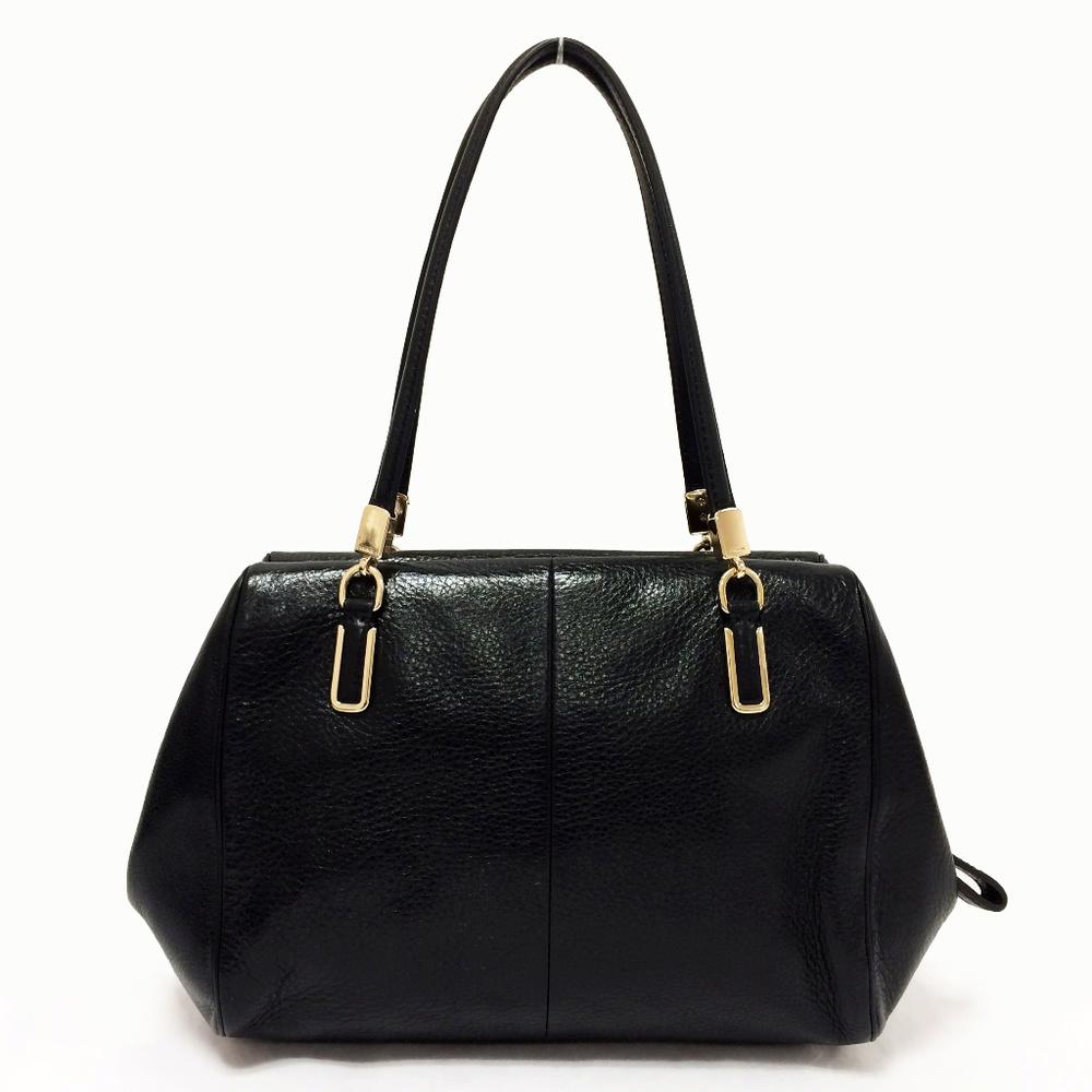 COACH 25169 Madison Black Leather Shoulder Bag