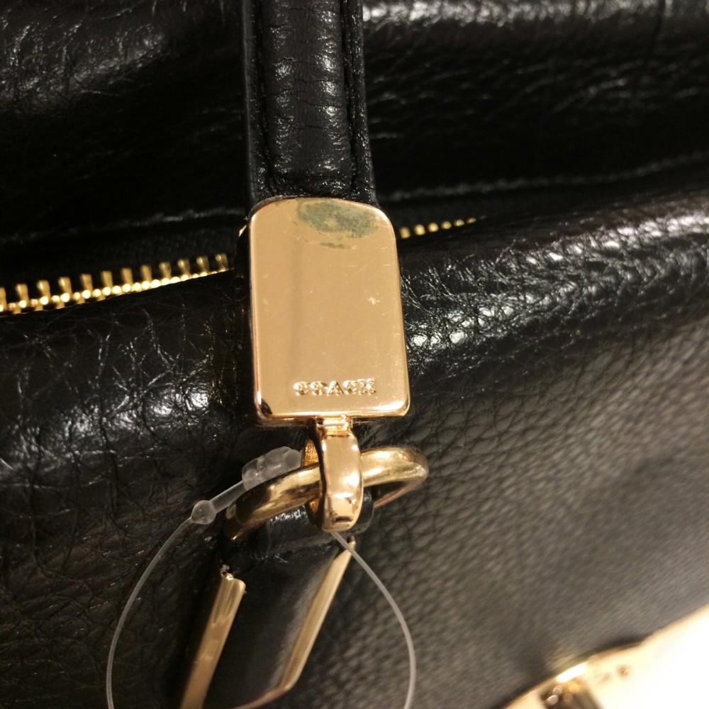 COACH 25169 Madison Black Leather Shoulder Bag