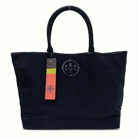 Tory Burch Normandy Blue Stacked Logo Tote