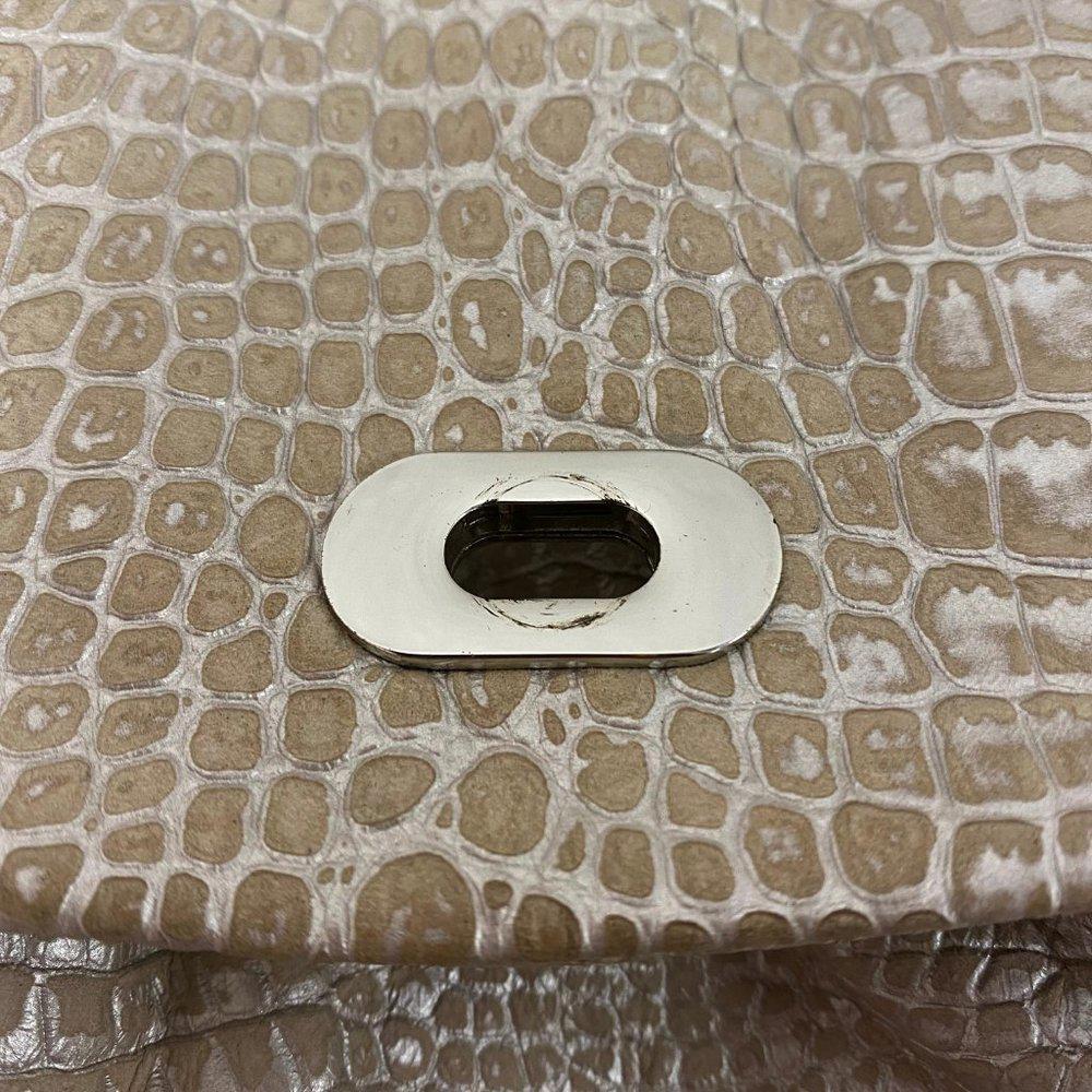 Elie Tahari Emory Silver Embossed Bag