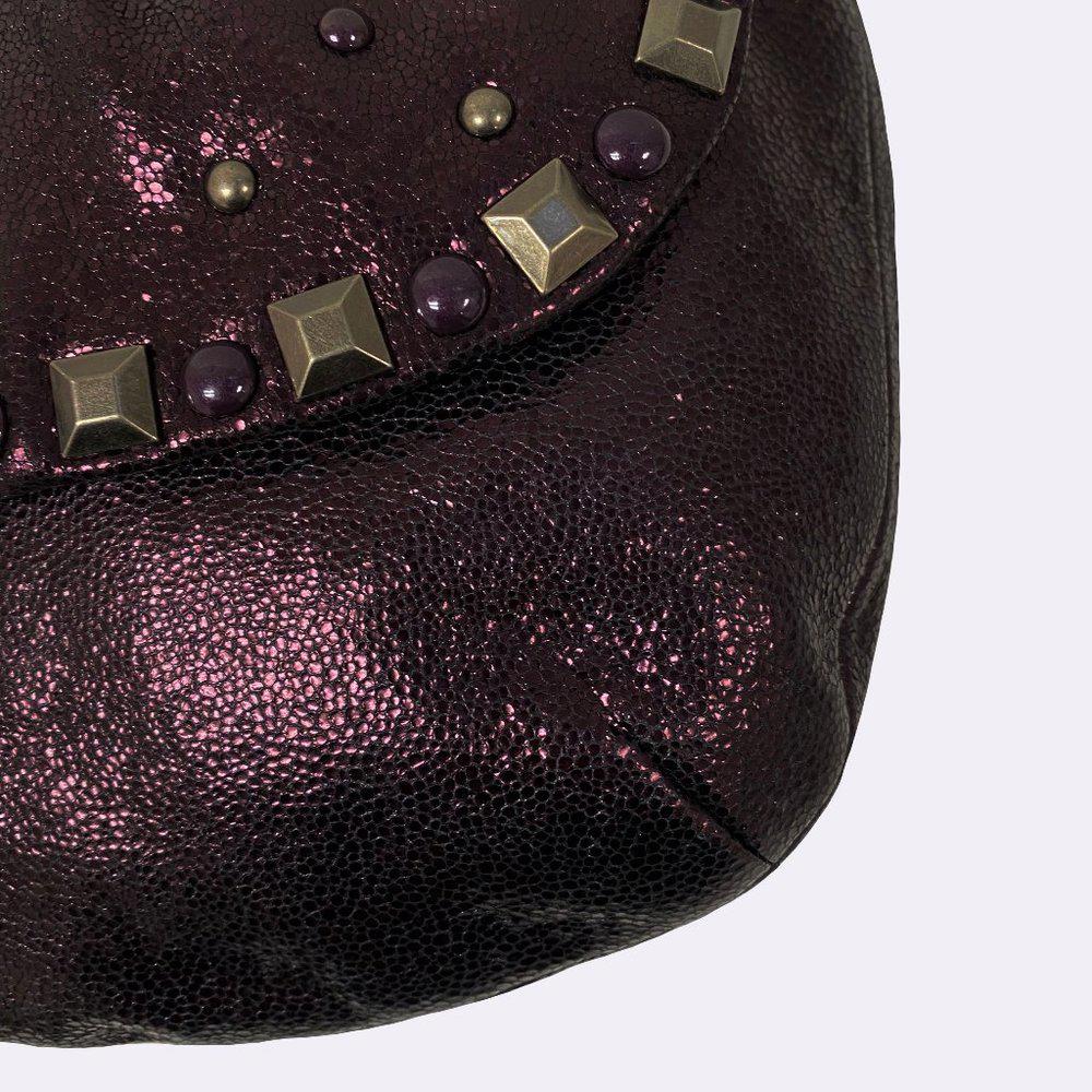 COACH 15358 Kristin Studded Metallic Hobo
