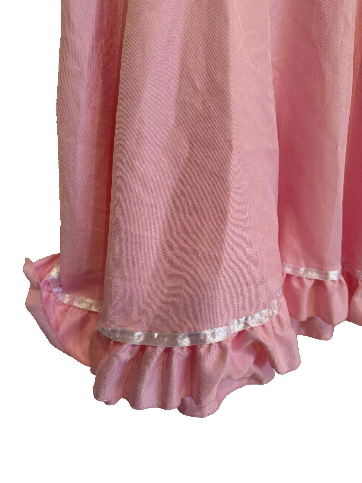 Pink Cute Coquette Dress Maid Medium Teens Puff Sleeve Lolita Size M