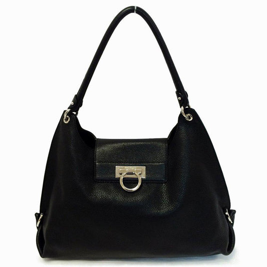 Salvatore Ferragamo Fanisa Large Nero Hobo Bag