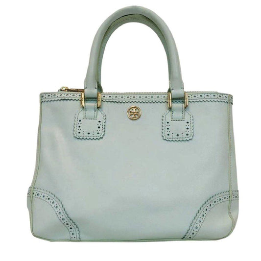 Tory Burch Robinson Spectator Mint Green Satchel