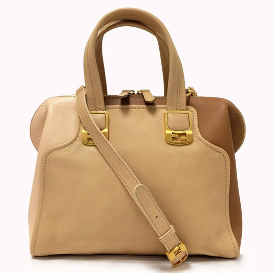 FENDI Chameleon Leather Satchel Bag