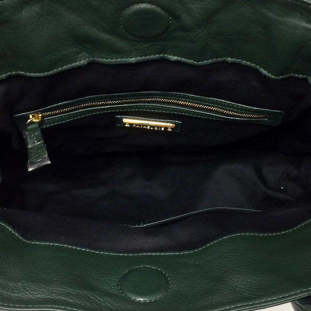 Rachel Zoe Deux Emerald Leather Tote