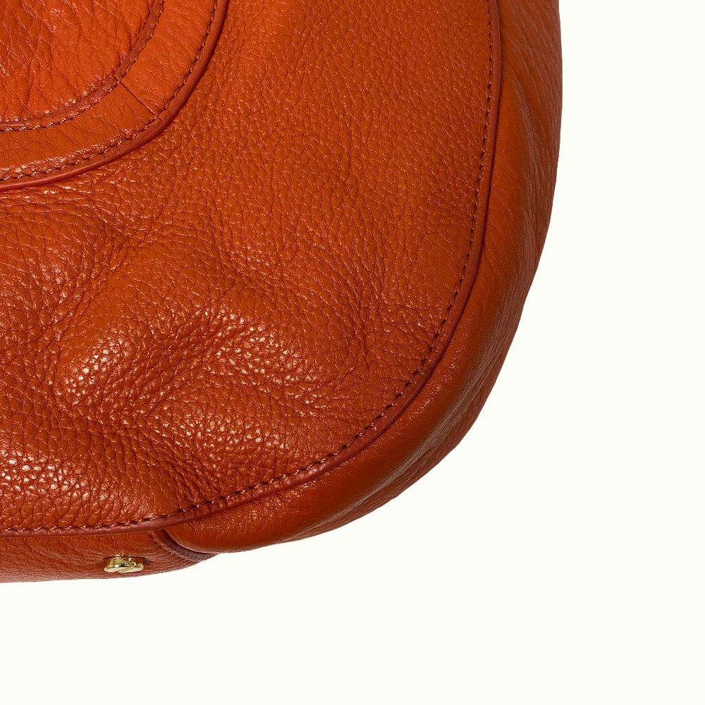 Tory Burch Amanda Wild-berry Orange Satchel