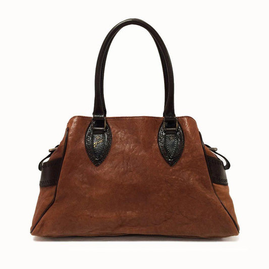 Fendi Du Jour Crisp Brown Nappa Leather Bag