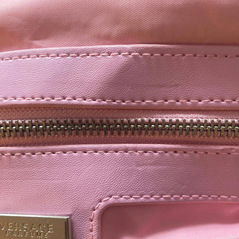 Versace Parfums Pink Cosmetic Travel Bag