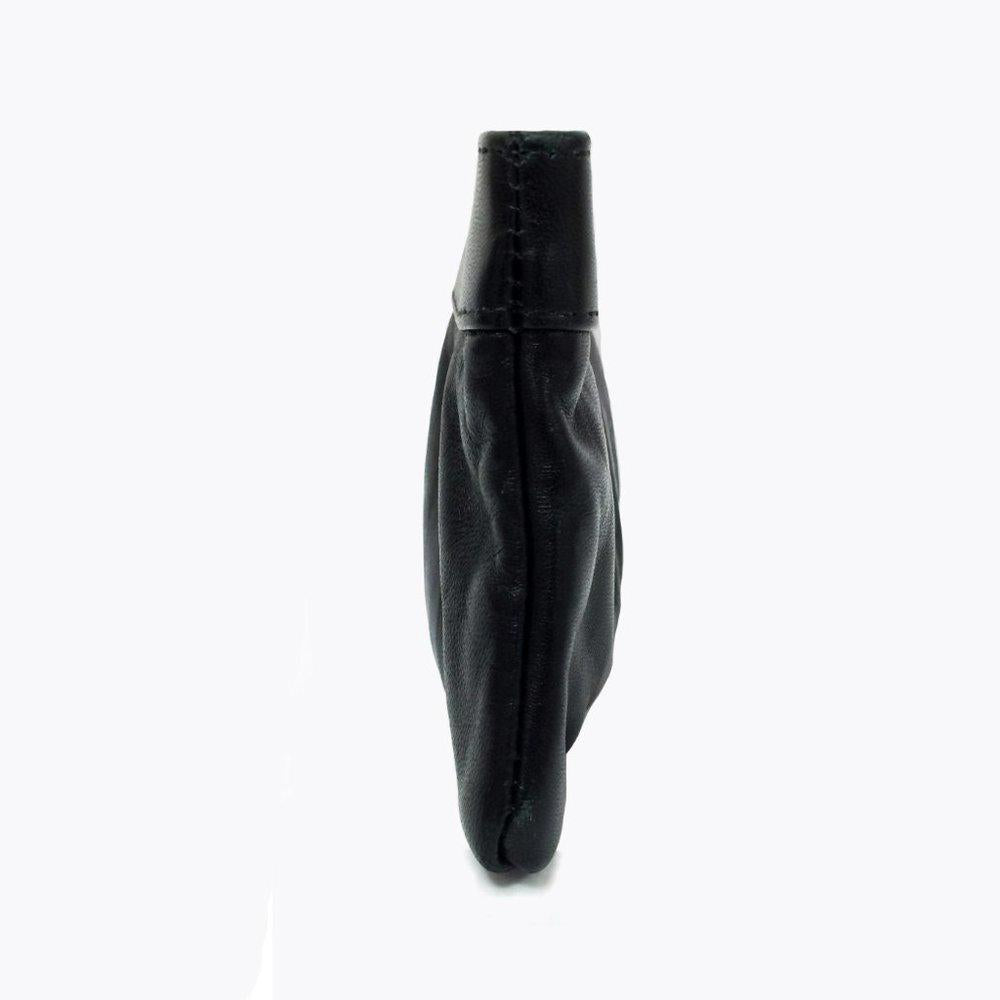 Lauren Merkin Eve Black Leather Clutch Bag