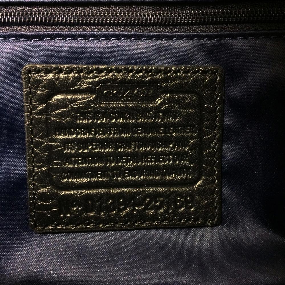 COACH 25169 Madison Black Leather Shoulder Bag