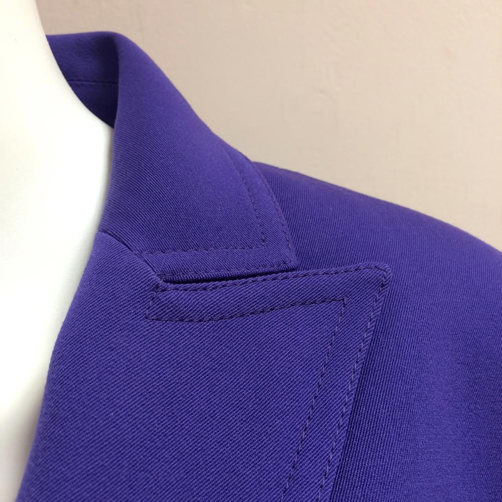 Akris Punto Lavender Wool Button Jacket