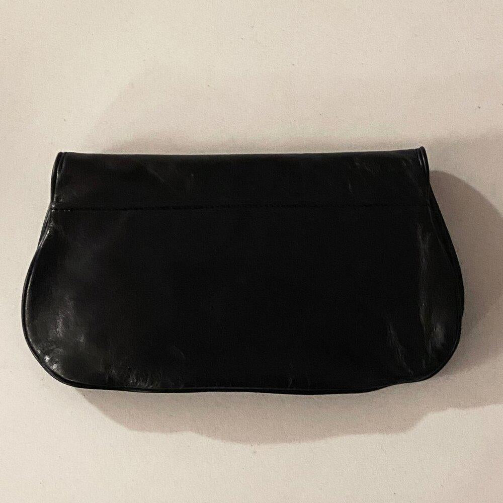 Tory Burch Black Logo Clutch Bag