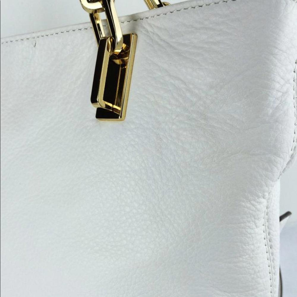 MICHAEL KORS  Brooke White Leather Bag
