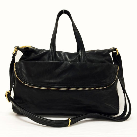 Fendi Two Way Black Leather Bag