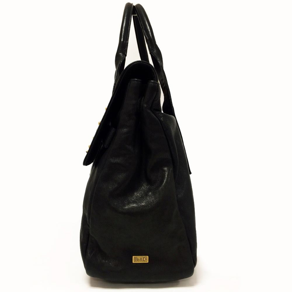 BE & D Studded Black Shoulder Bag