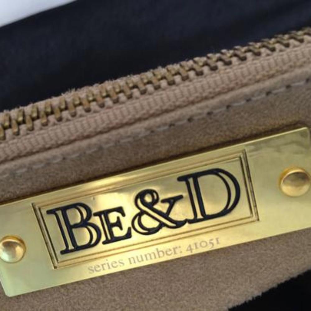 BE & D Studded Black Shoulder Bag