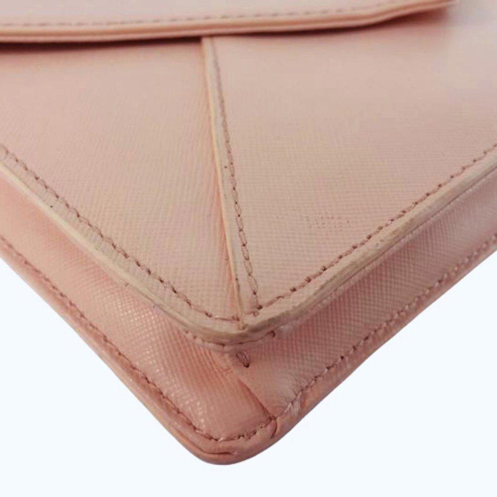 Tory Burch Robinson  Clutch Bag Blush Leather