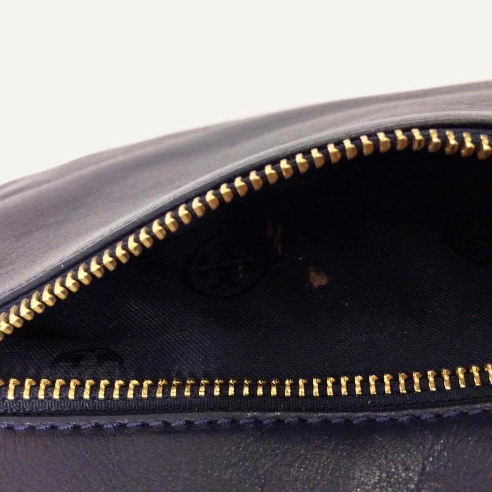Tory Burch Priscilla Navy Blue Leather Bag