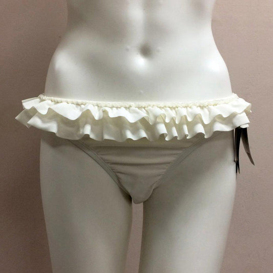 ABS by Allen Schwartz White Bikini Bottom
