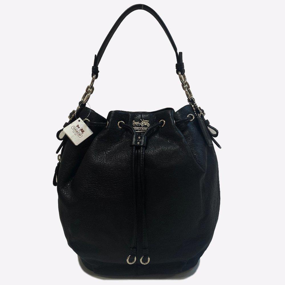 COACH 17016 Madison Marielle Leather Drawstring Bag