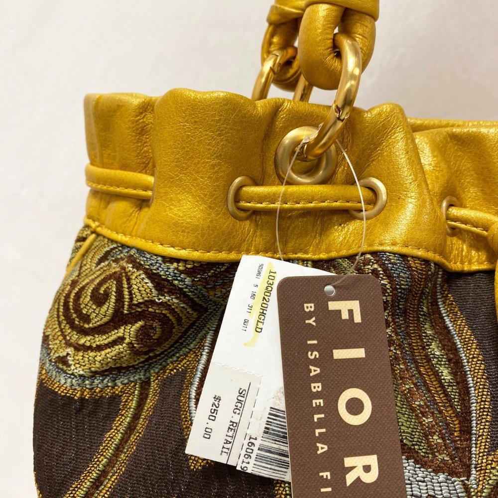 Fiore by Isabella Fiore Gold Corduroy Bag