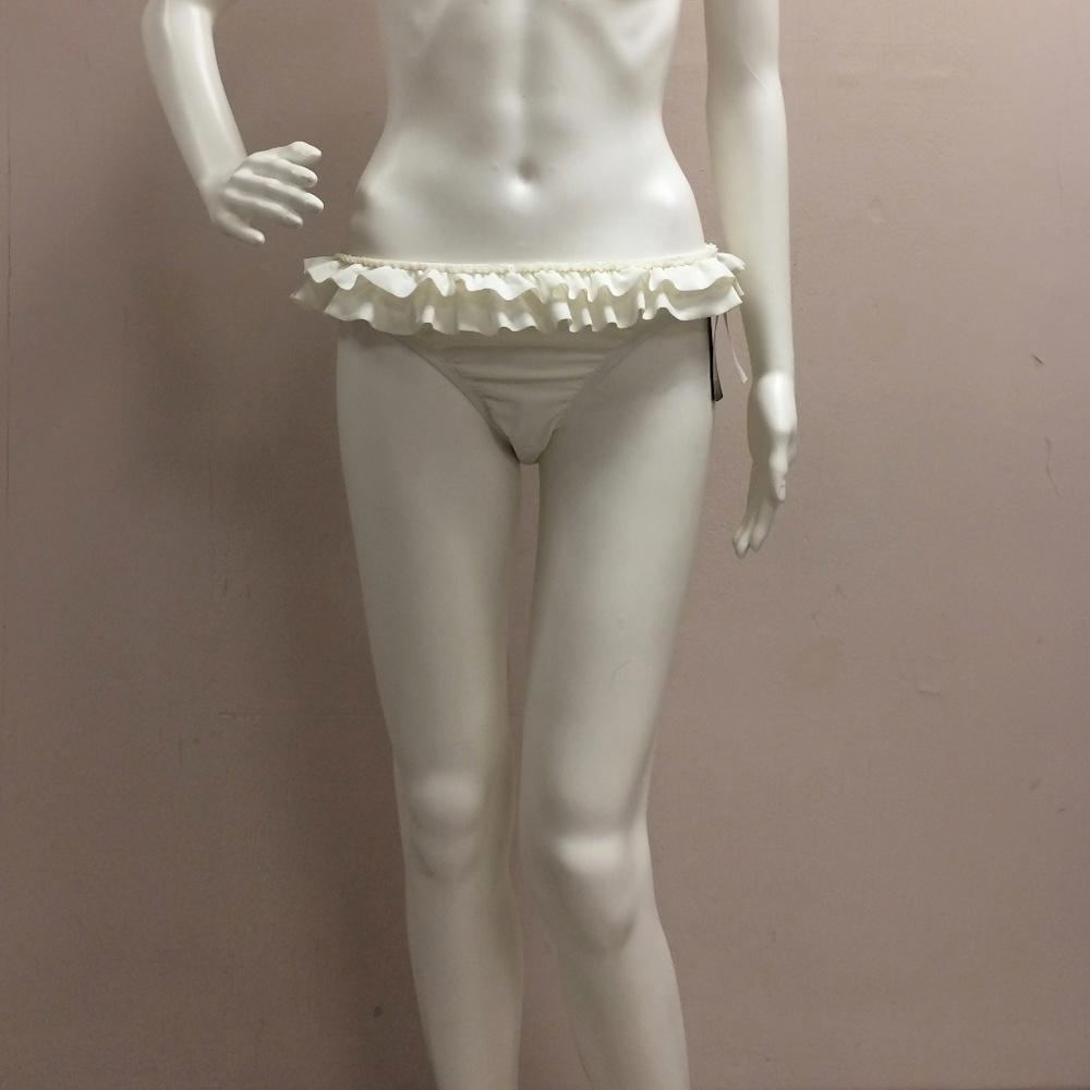 ABS by Allen Schwartz White Bikini Bottom