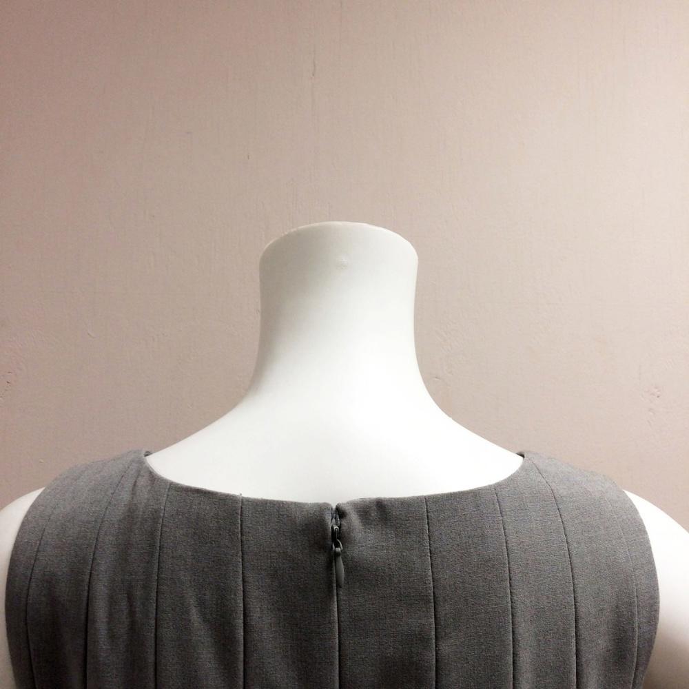 Calvin klein Grey Pleated Dress