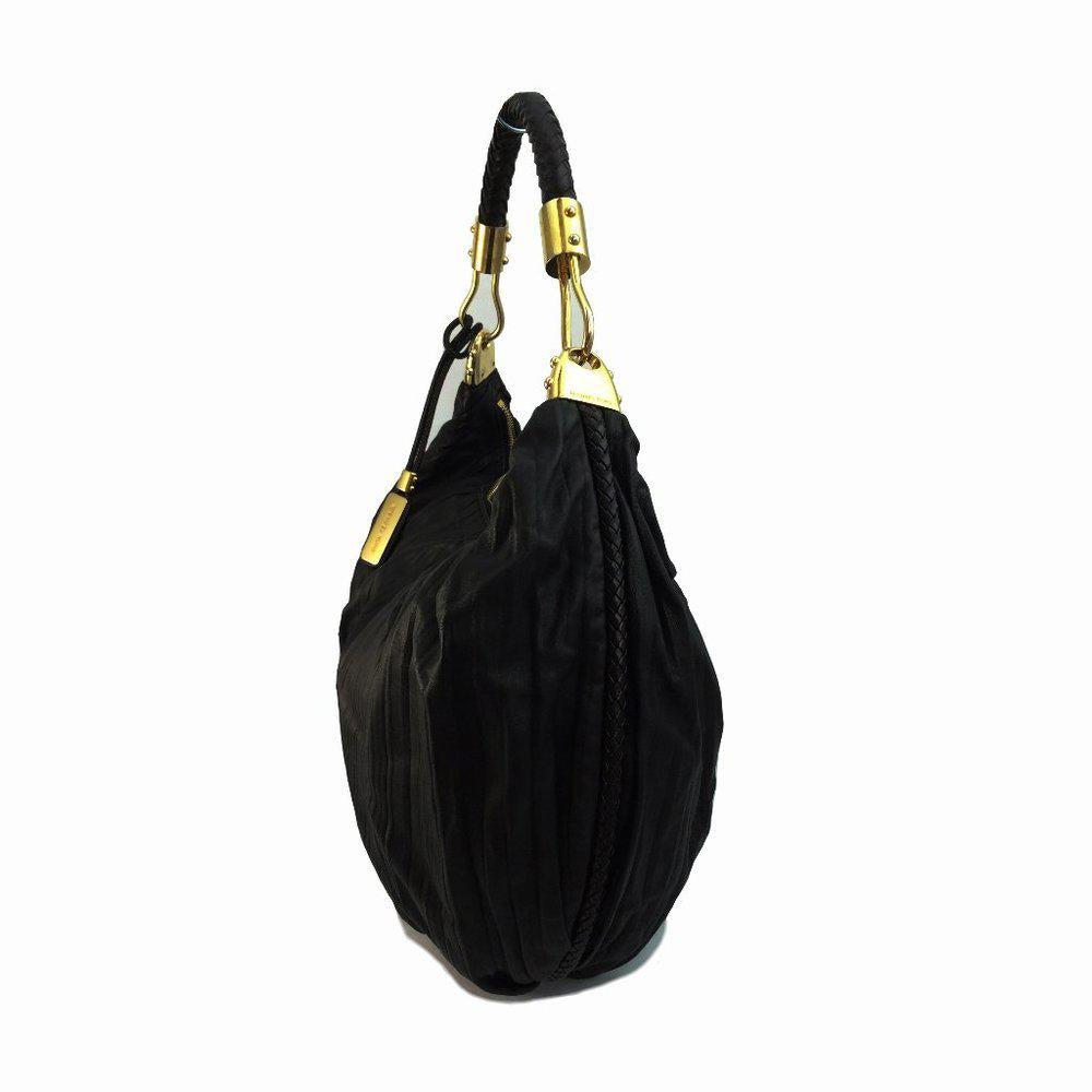 Michael Kors Skorpios Crescent Pleated Shoulder Bag