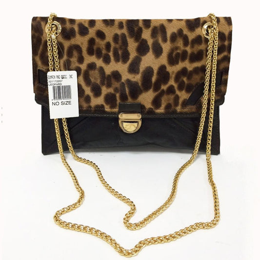 BE & D Karsten Leopard Print Chain Bag