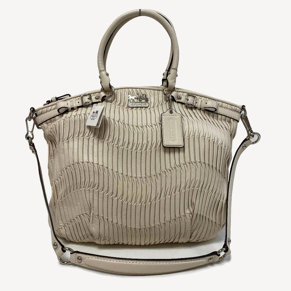 COACH 18643 Madison Gathered Leather Lindsey Satchel