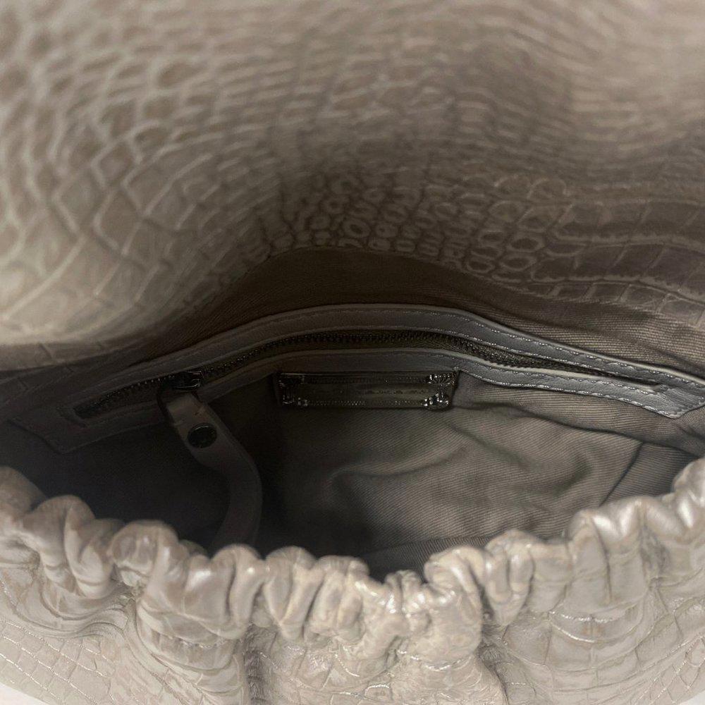 Elie Tahari Emory Silver Embossed Bag