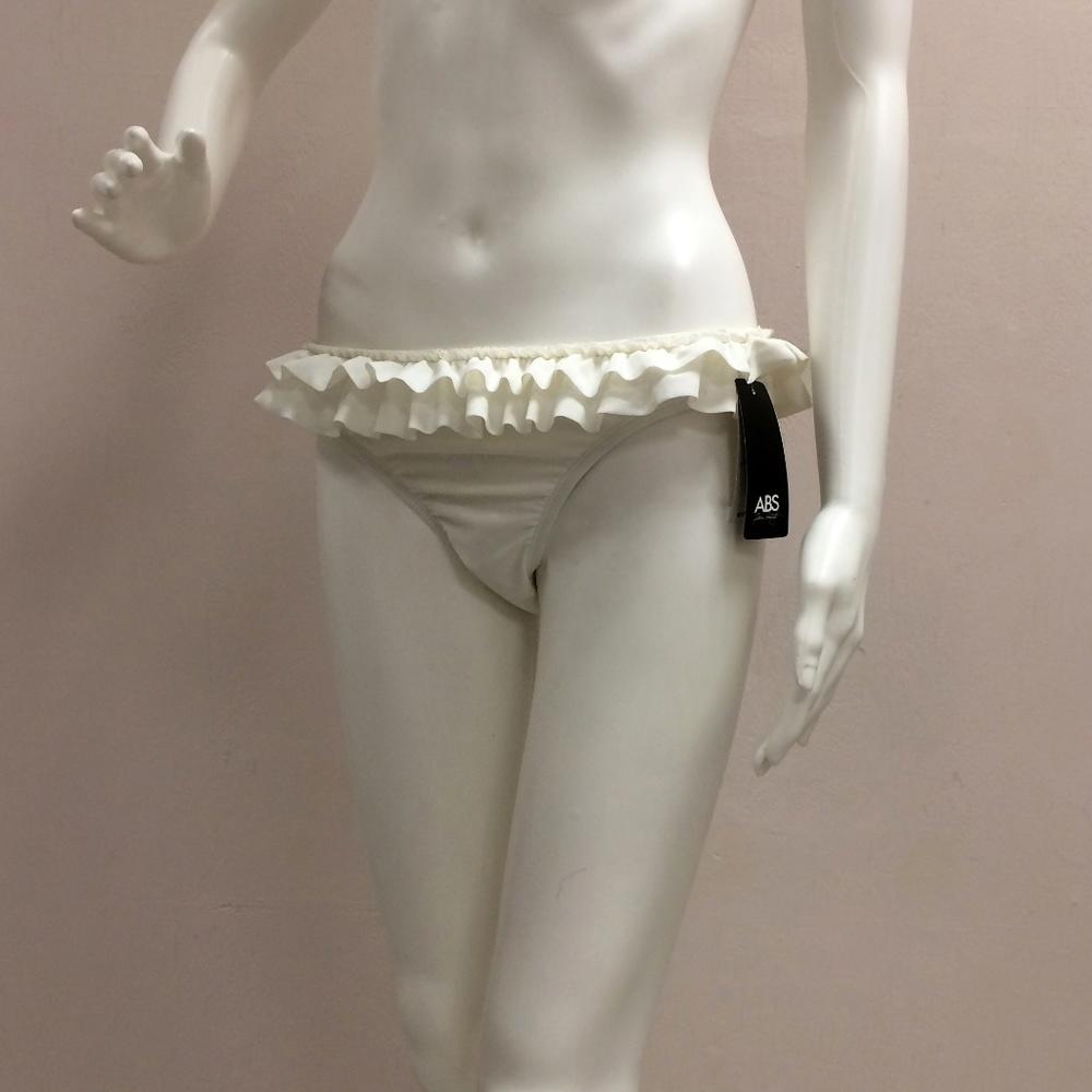 ABS by Allen Schwartz White Bikini Bottom