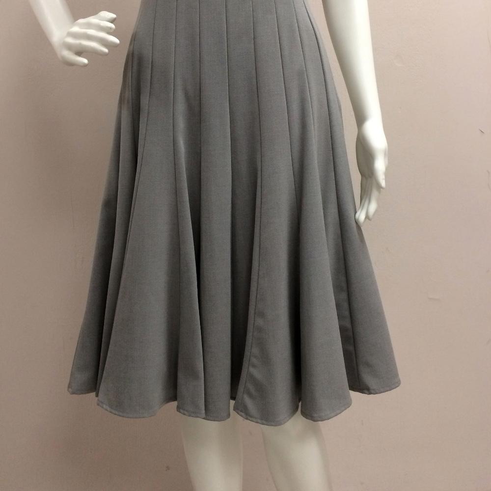 Calvin klein Grey Pleated Dress