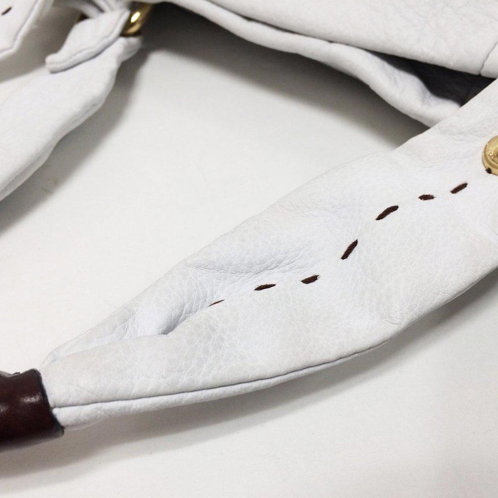 B.Makowsky Victoria White Leather Bag
