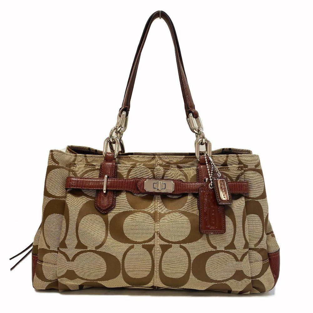 COACH 17806 Jayden Carryall Khaki Shoulder Bag