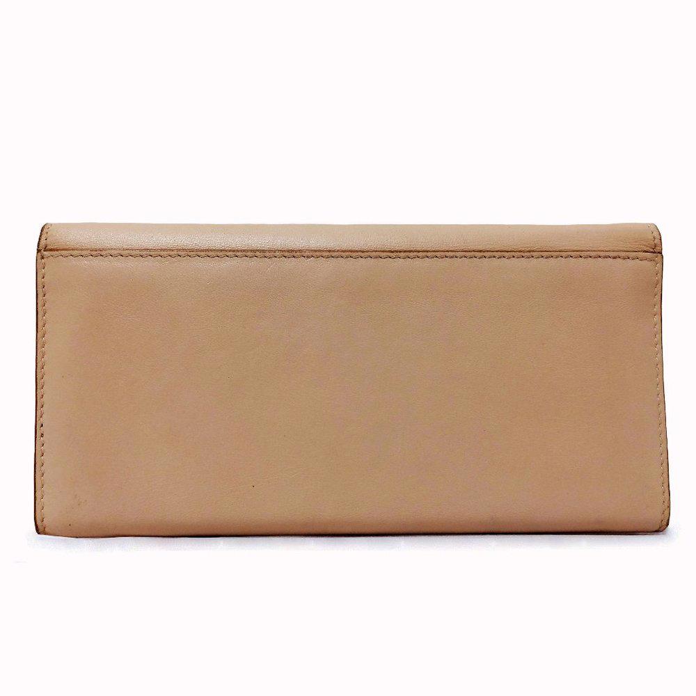 Salvatore Ferragamo Gancini Bisque Leather Wallet
