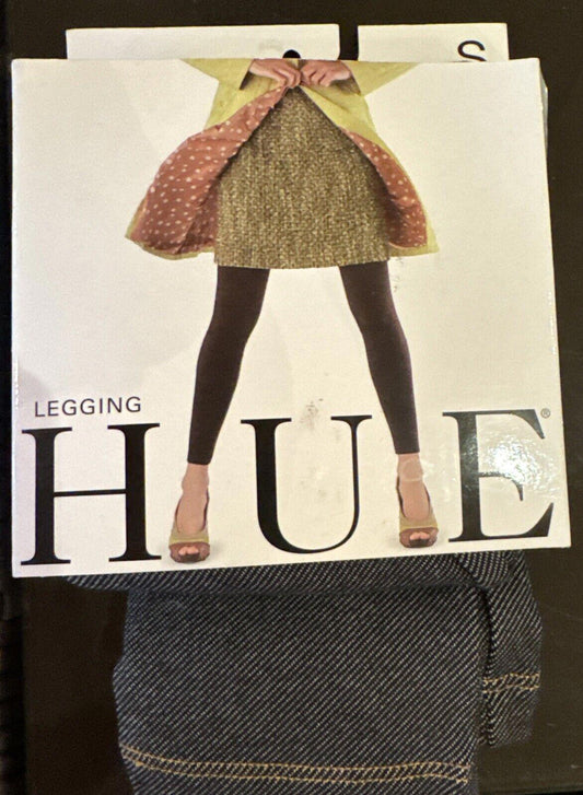 HUE  Women's Leggings Black Denim size S(4-6)