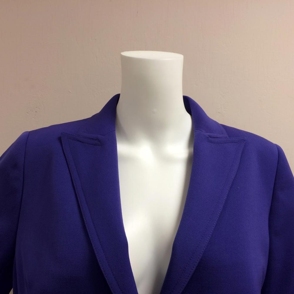 Akris Punto Lavender Wool Button Jacket