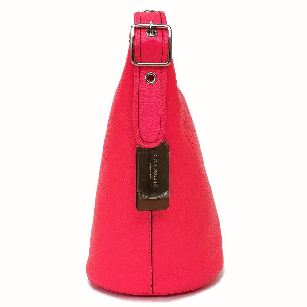 COACH 34527 Neon Pink Mini Leather Duffle