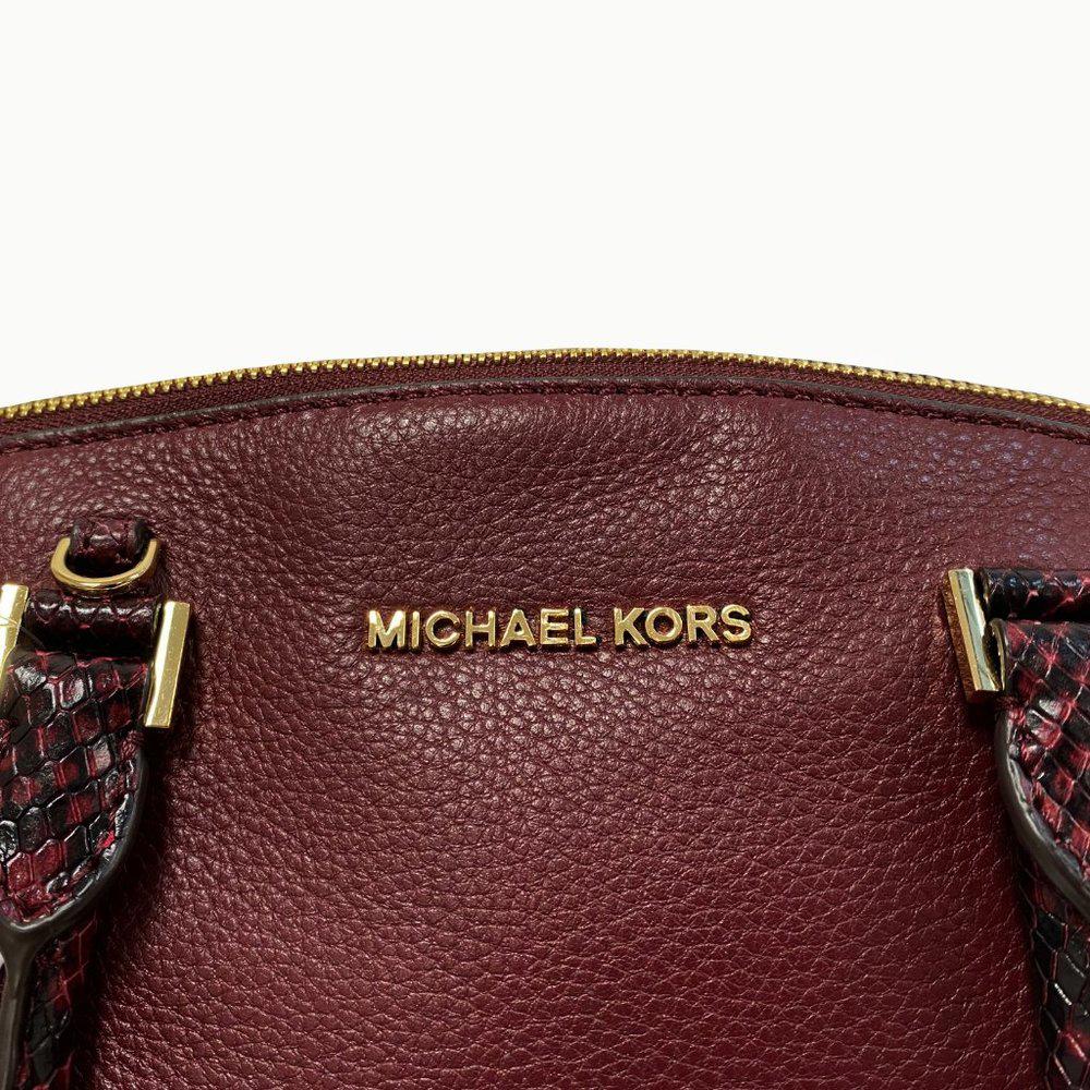 Michael by Michael kors Riley Merlot Satchel Bag