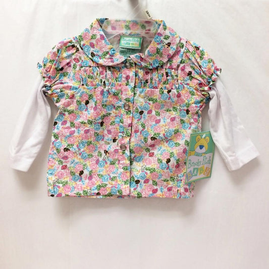 Brooks Fitch Baby Floral Shirt 6-9 Months