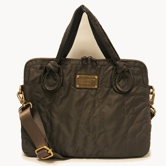 Marc by Marc Jacobs Taupe Nylon Laptop Case
